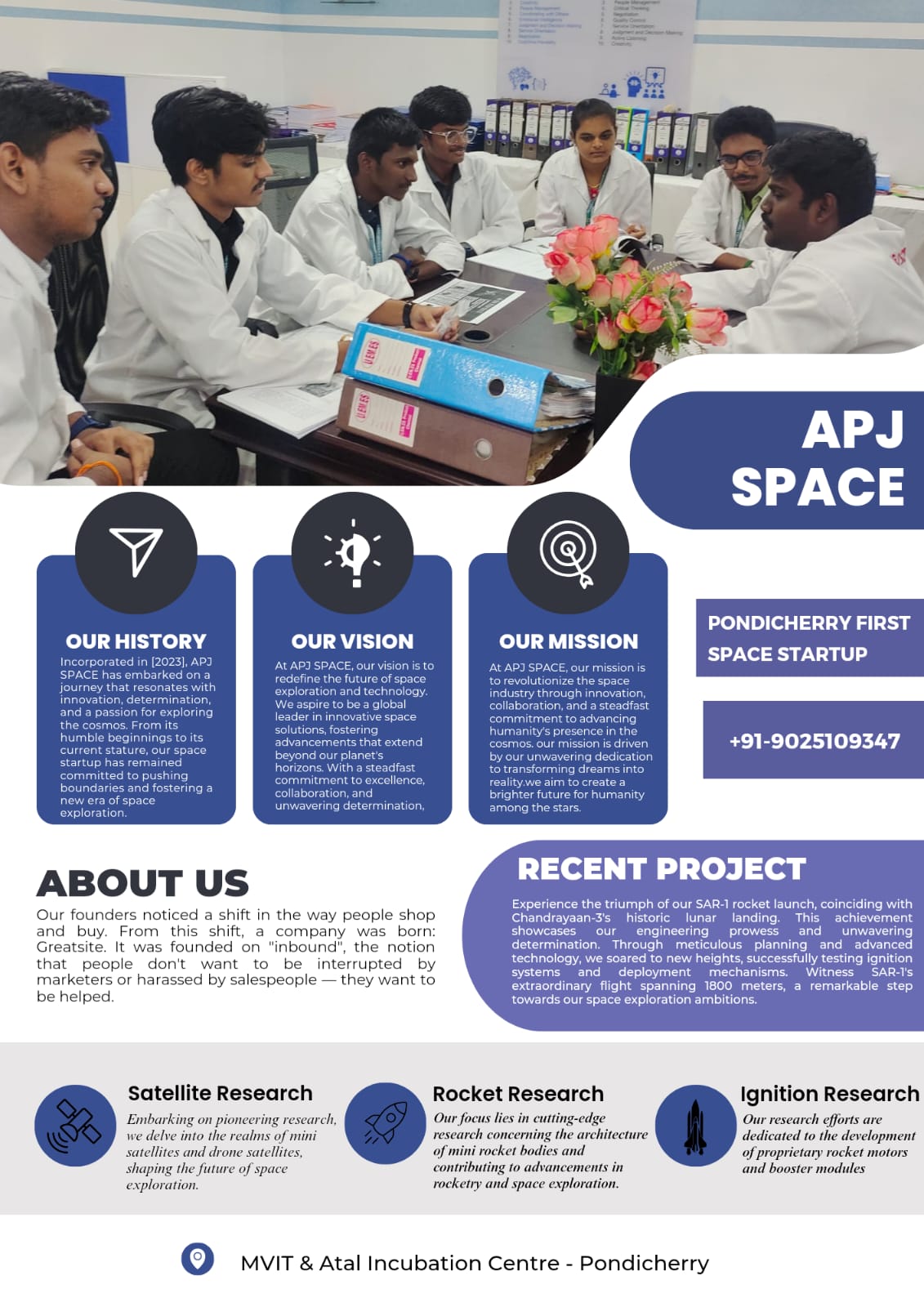 Project SAAR-1 Development